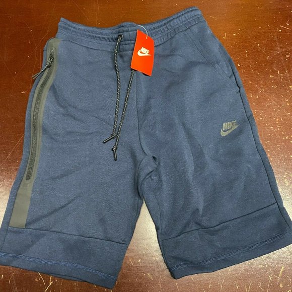 Nike Mens Blue 628984-474 Pockets Drawstring Tapered Activewear Shorts Size S